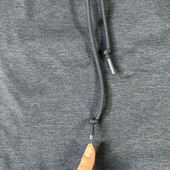 Athleta Uptempo Hoodie Medium Performance Pullover Blue Thumbholes Athleisure - Picture 4 of 9